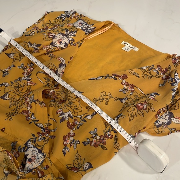 Mustard Maxi Wrap Dress - Picture 13 of 14